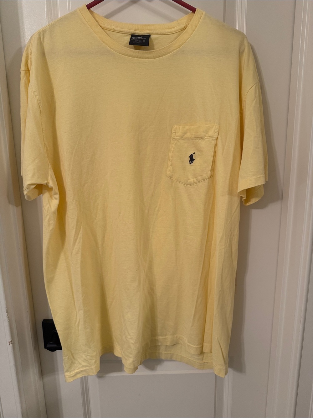 Polo by Ralph Lauren Light Yellow Short-Sleeve Pocket Tee